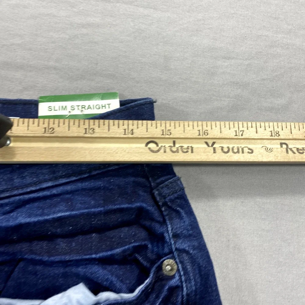 NEW LRG Lifted Research Group Jeans Mens 29x30 Slim Straight Stretch Dark Wash ^